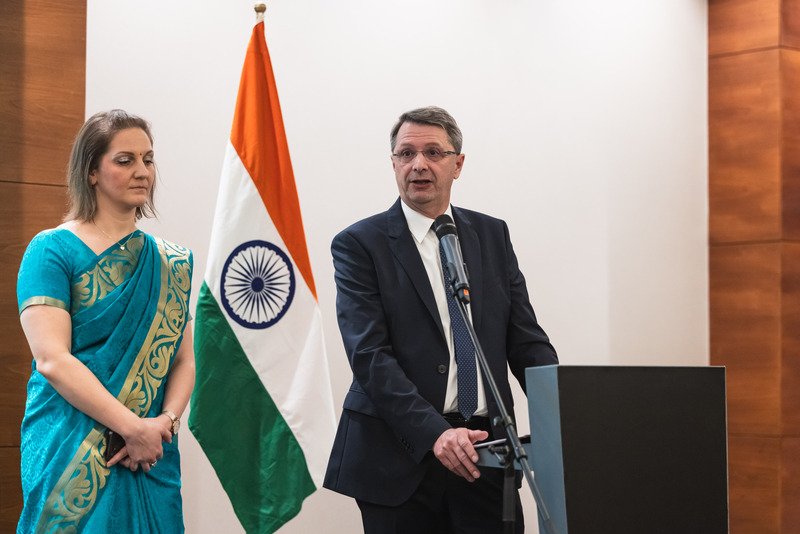 Embassy of India hosted the National Day Reception on 76th Republic Day. Amb HE Mr Partha Satpathy and Chief Guest HE Mr Péter Cseresnyés, President of the Indo-Hungarian Parliamentary Friendship Society, addressed the gathering followed by cultural performances.