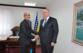 Mr. Sanjeev Manchanda, Second Secretary (Pol&Com) called on the Vice-President of the Foreign Trade Chamber of BiH