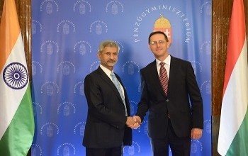 EAM Dr. S. Jaishankar met Mr. Mihaly Varga, Deputy Prime Minister and Finance Minister of Hungary