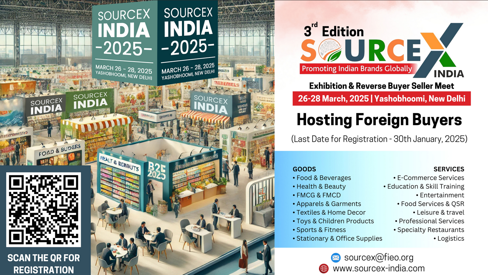 Trade Fair: FIEO Sourceex 26 - 28 March 2025, New Delhi