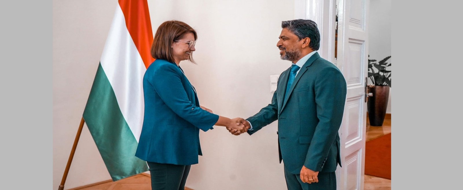 H.E. Ambassador Partha Satpathy met Ms. Boglarka Illes, State Secretary for Bilateral Relations Development, Ministry of Foreign Affairs on  Tuesday, 13  August 2024 and discussed bilateral relations