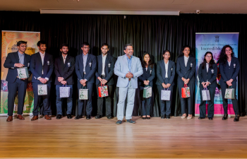 Glimpses of the felicitation ceremony of the Indian Chess teams (Men and Women) by Ambassador Shri Partha Satpathy at the Embassy of India, Budapest for winning Gold in the 45th FIDE Chess Olympiad !!